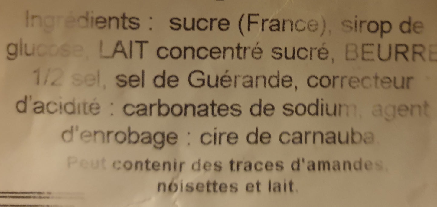 Berlingots Caramel beurre salé ( les 100g)
