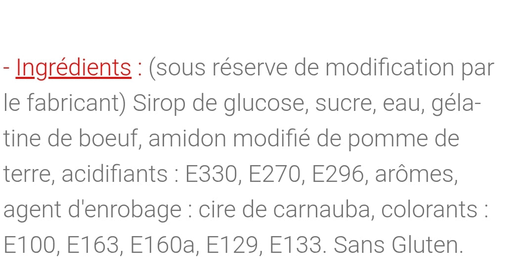 Bouche sucré (100g)