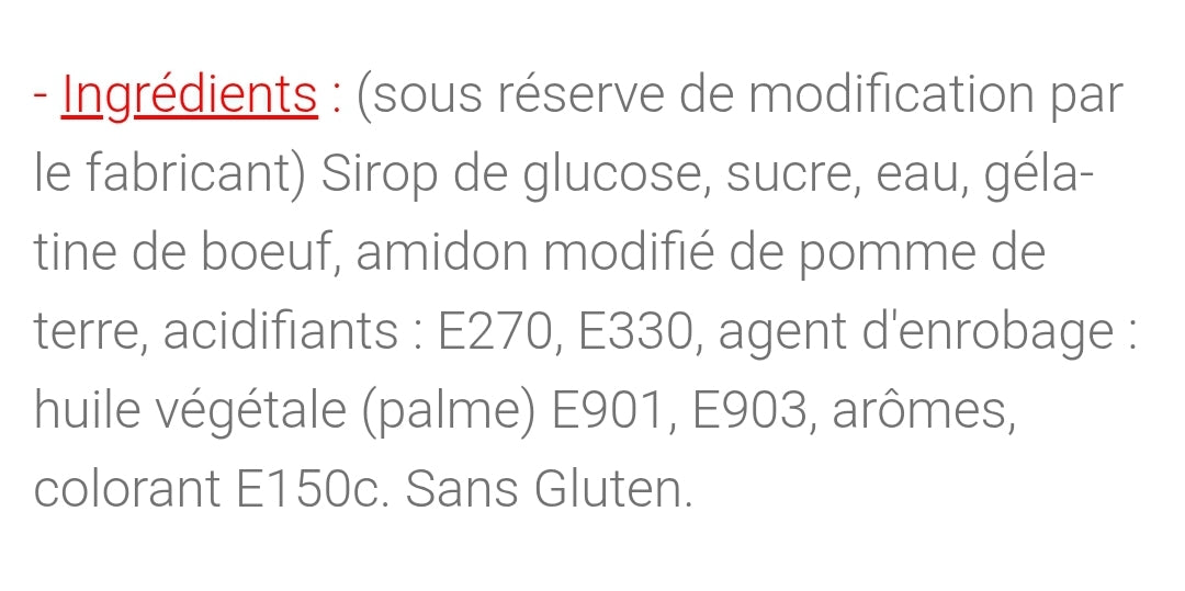 Bouteille cola lisse (100g)