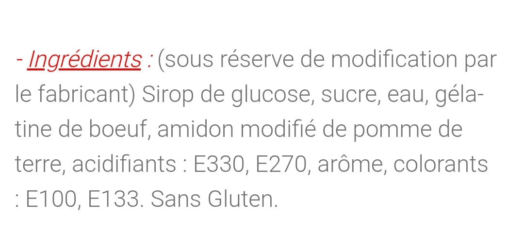 Bouteille Mojito sucré (100g)