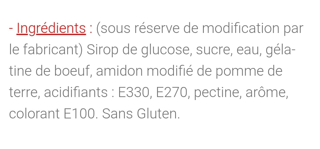 Citron fouettée (100g)