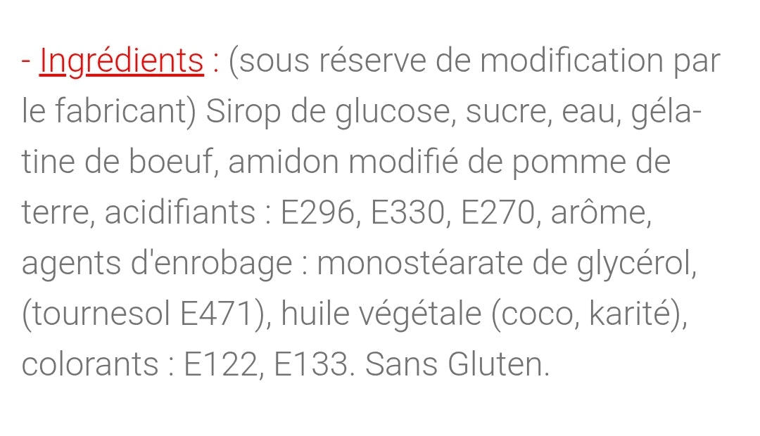 Anneaux passion sucré (100g)
