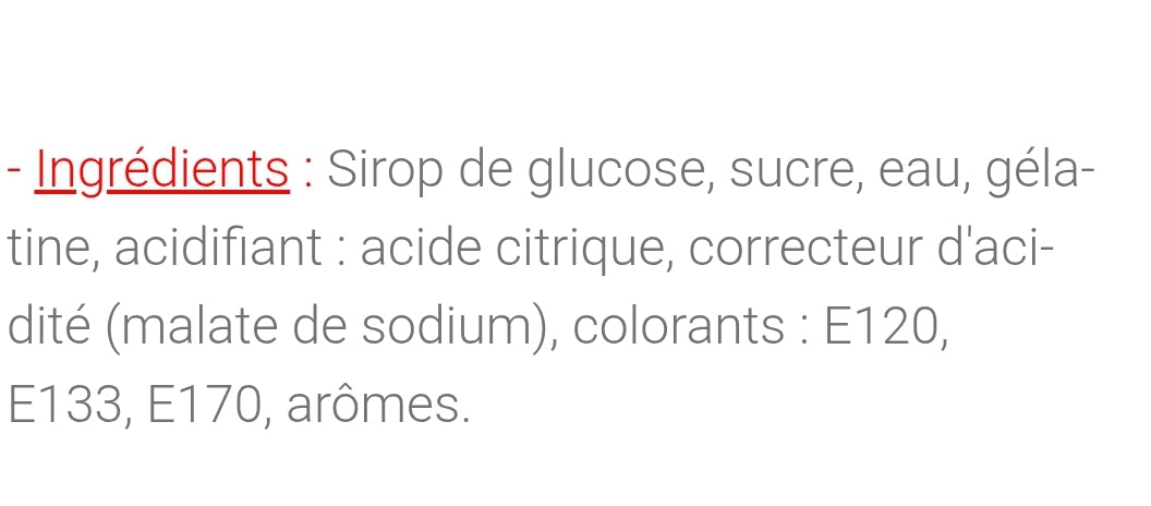 Bouteilles Tutti acides (100g)