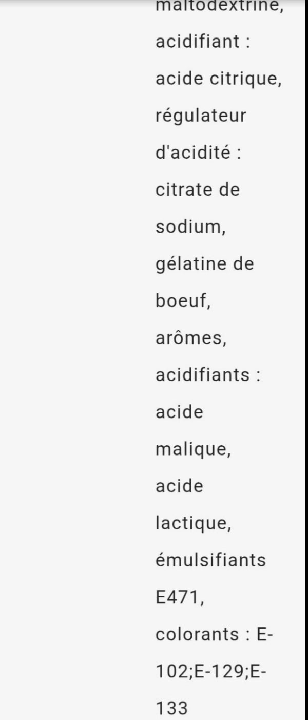 Jumbo coco acide (à l'unité)