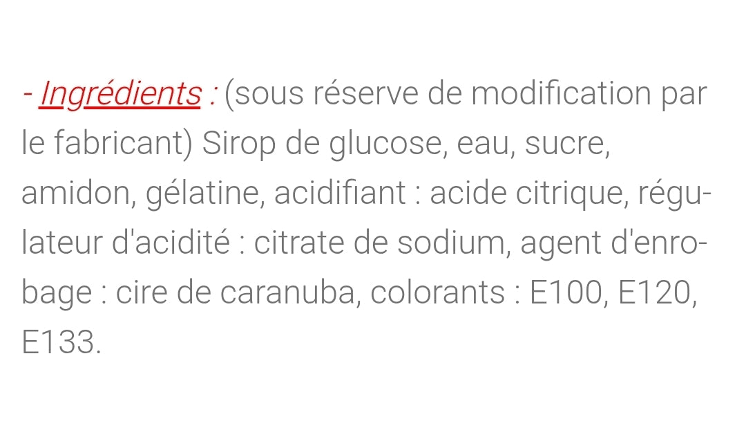 Doigts sucré 100g