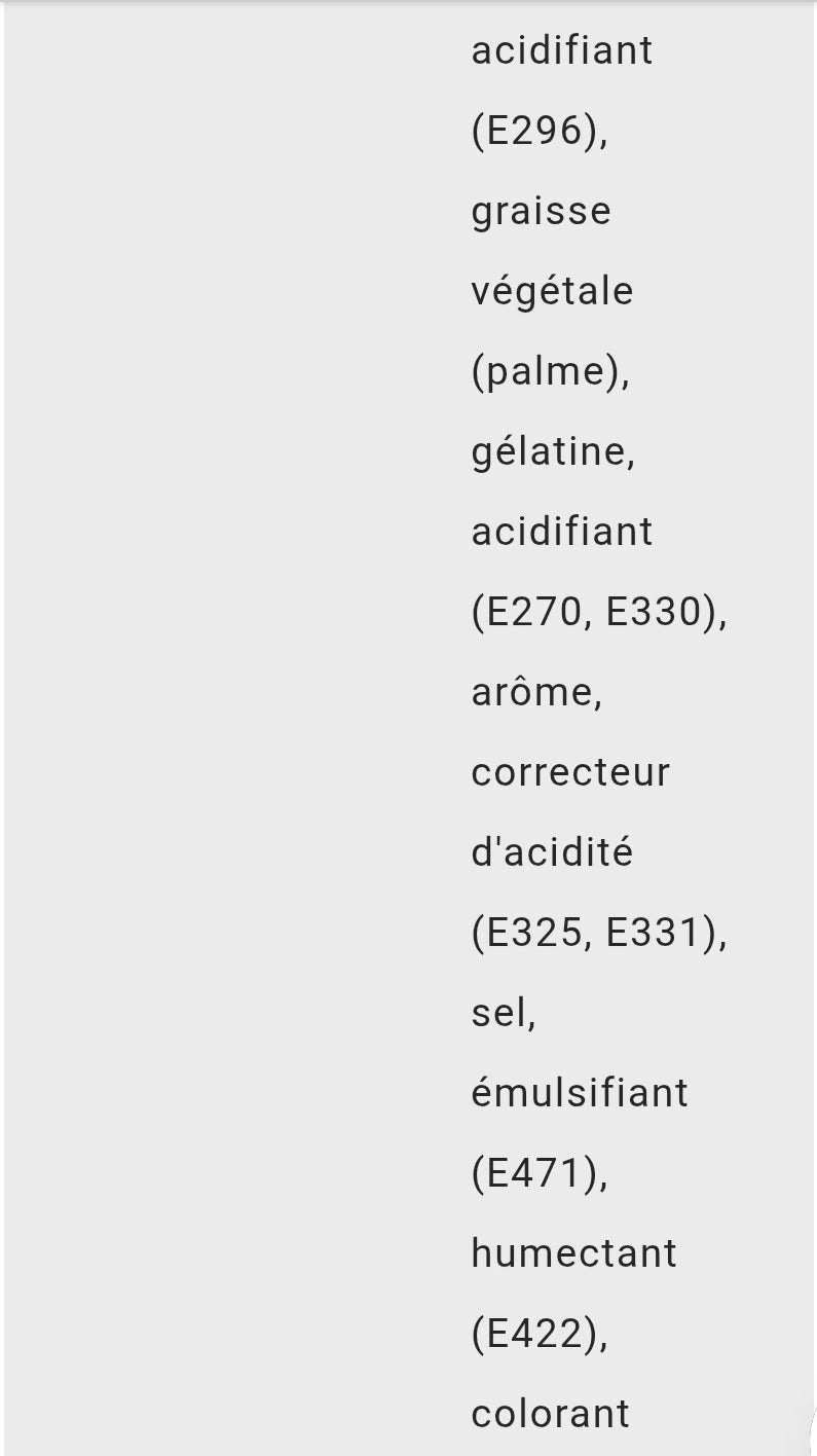 Jumbo fraise acide (à l'unité)