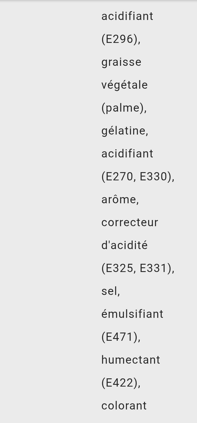 Jumbo cola acide (à l'unité)