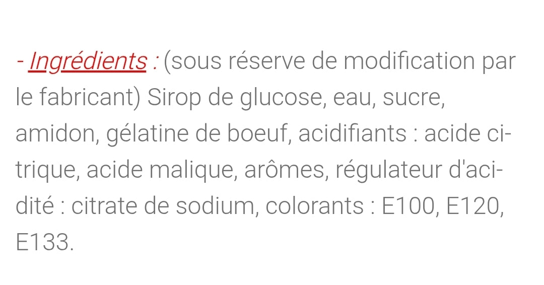 Doigts lisse 100g