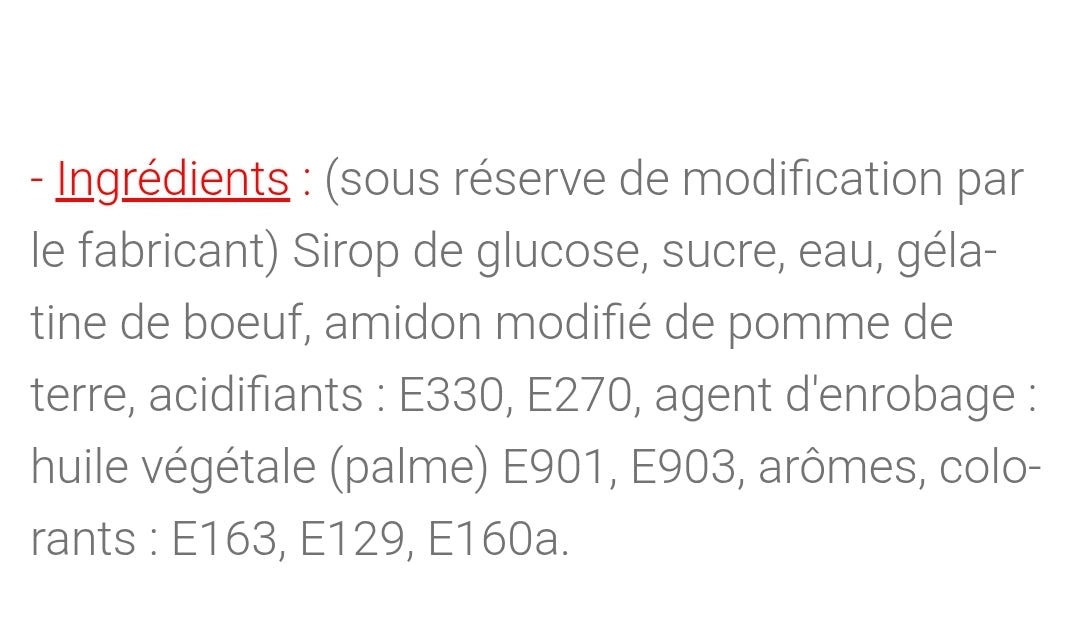 Cœur fraise crème (100g)