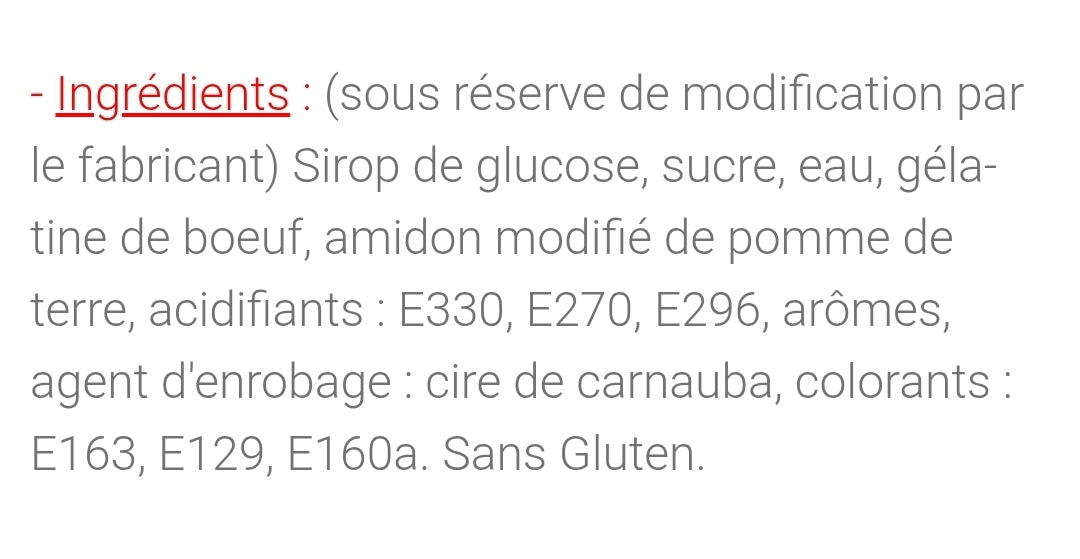Os sucré 100g