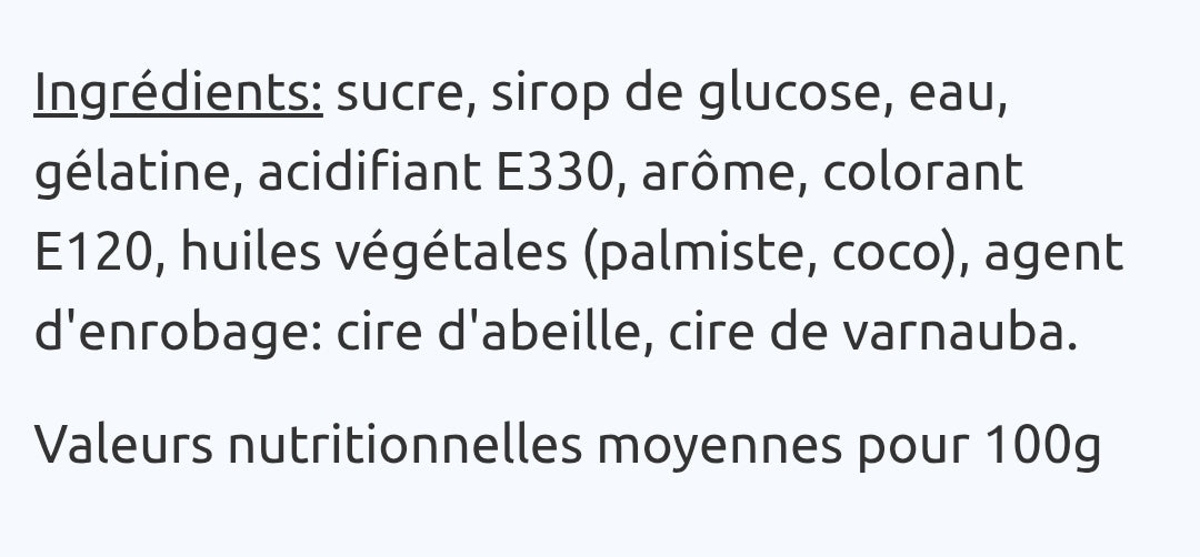 Bouteille Milshake (100g)