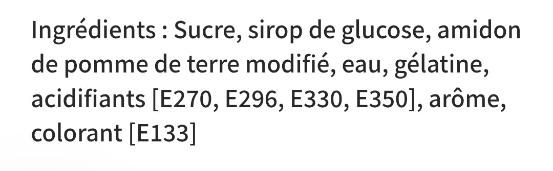 Langues bleu citrique (100g)