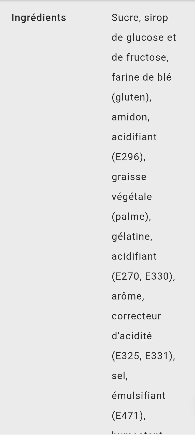 Jumbo fraise acide (à l'unité)