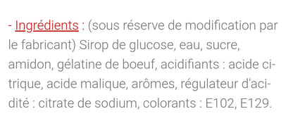 Cœur pêche sucré (100g)