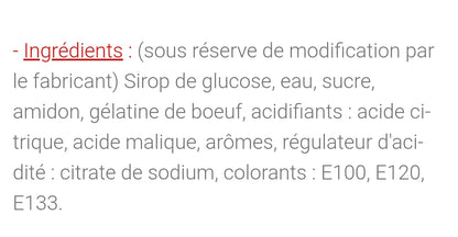 Bouteille cola sucré (100g)