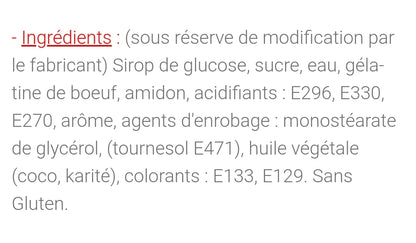 Langues Tutti acides (100g)