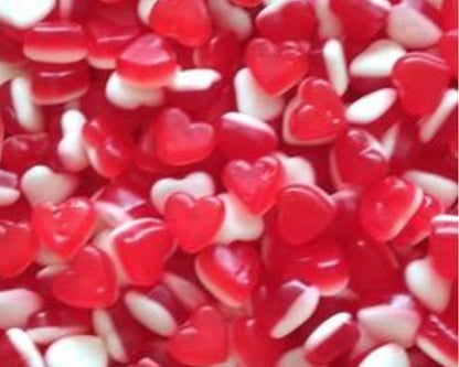Mini cœur fraise crème lisse (100g)