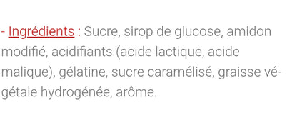Langues cola acides Lutti(100g)