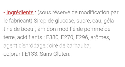 Anneaux framboise sucré (100g)