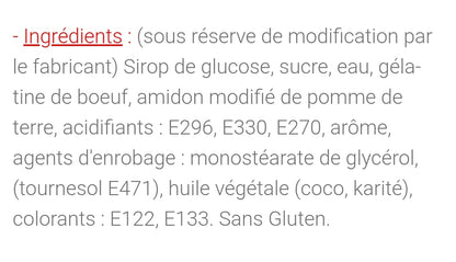 Anneaux passion sucré (100g)