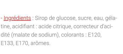 Bouteilles Tutti acides (100g)