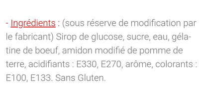 Anneaux pommes sucré (100g)