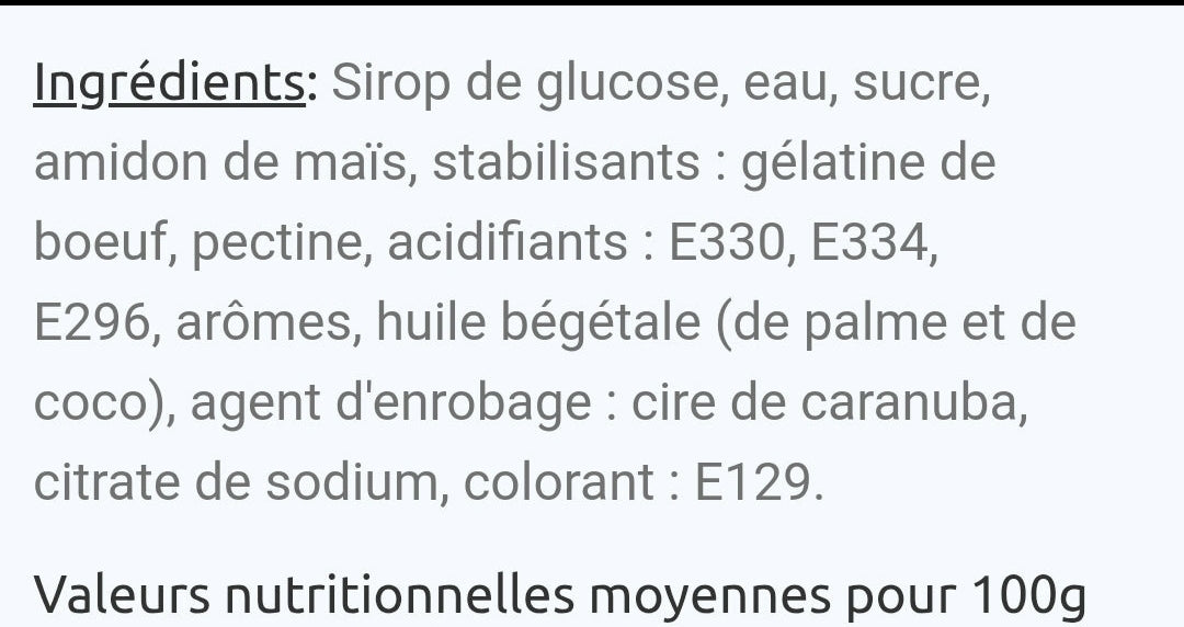 Cœur twist fraise (100g)