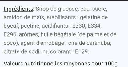 Cœur twist fraise (100g)
