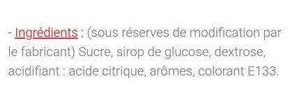 Sucettes pieds acidulé cola