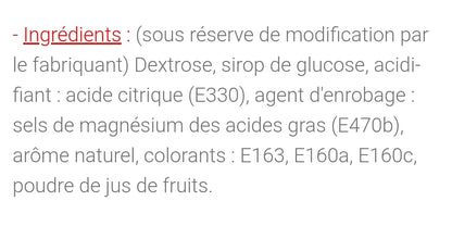 Rouleau dextrose (à l'unité)