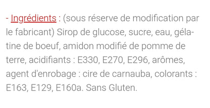 Os sucré 100g